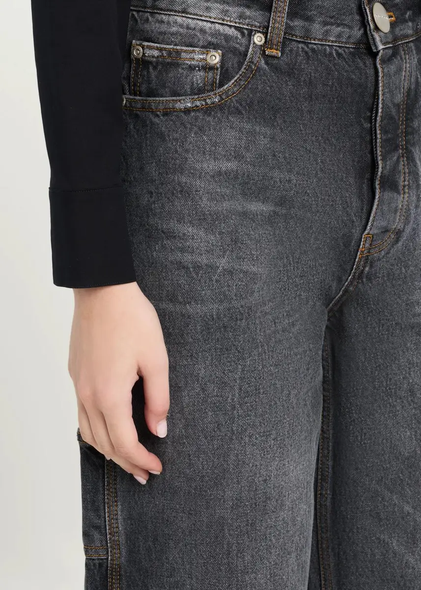 Marc Jacobs Cuffed Wide-Leg Jeans | Thumbnail 5 Marc Jacobs Cuffed Wide-Leg Jeans | Thumbnail 5