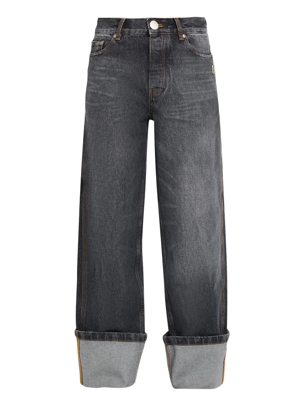 Cuffed Wide-Leg Jeans Cuffed Wide-Leg Jeans