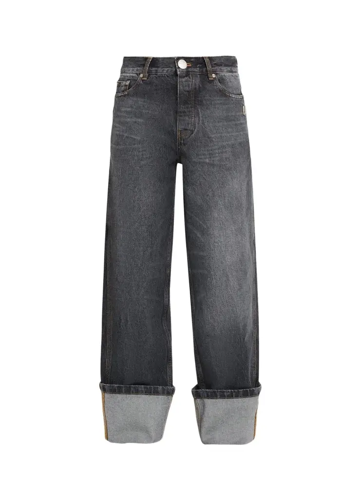 Marc Jacobs Cuffed Wide-Leg Jeans