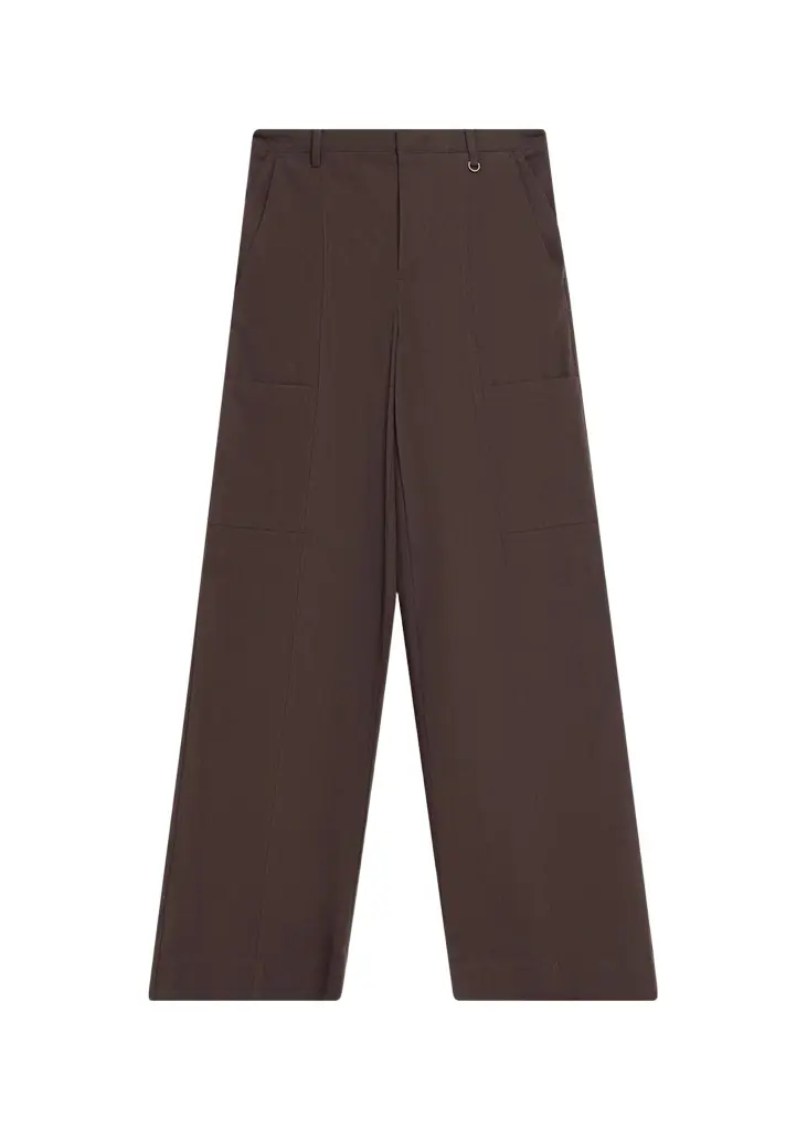 Vince Mid-Rise Paneled Stretch Cotton Pants