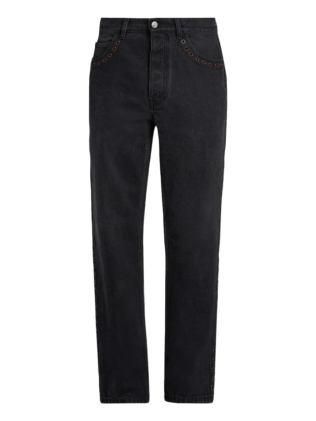 Marni Grommet-Trimmed Straight-Leg Jeans