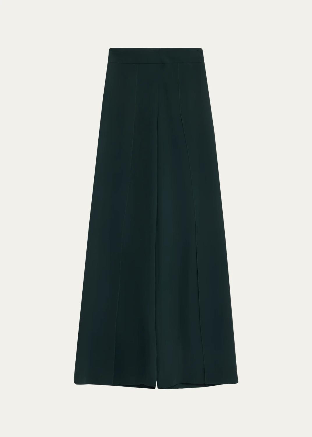 Akris Fellia Silk Georgette Flared Pants