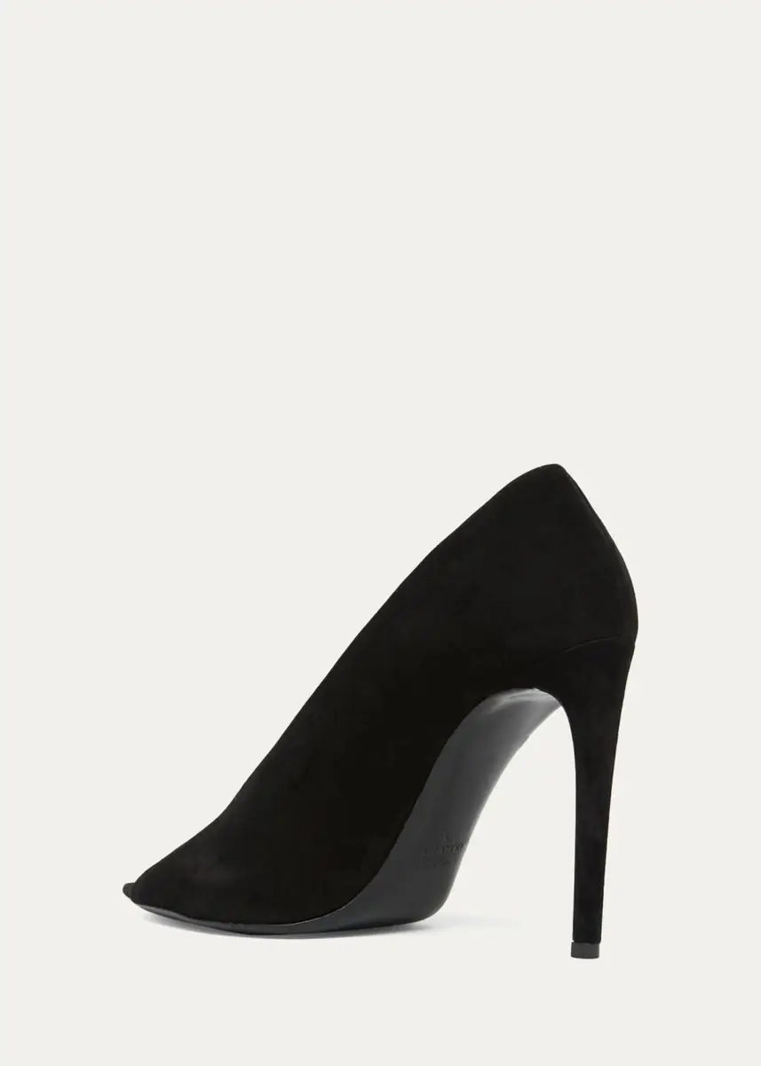 Valentino Garavani 105mm Open Toe Revele Suede Pumps | Thumbnail 4 Valentino Garavani 105mm Open Toe Revele Suede Pumps | Thumbnail 4