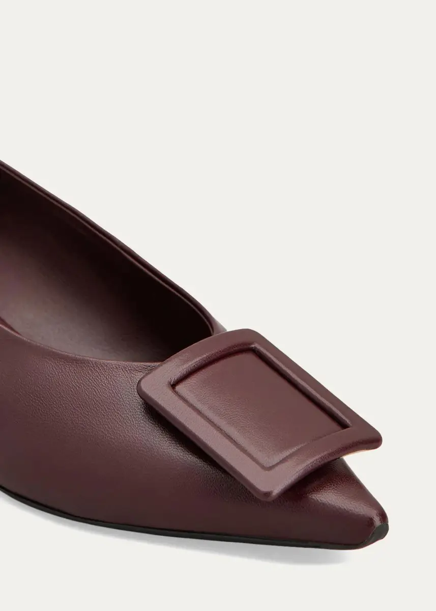 Roger Vivier Belle Vivier 25mm Leather Ballerina Flats | Thumbnail 3 Roger Vivier Belle Vivier 25mm Leather Ballerina Flats | Thumbnail 3