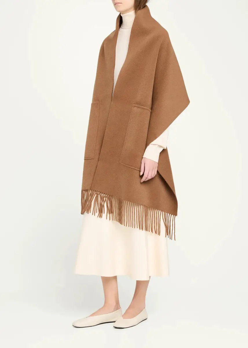 Lafayette 148 New York Fringed Patch Pocket Cashmere Shawl | Thumbnail 4 Lafayette 148 New York Fringed Patch Pocket Cashmere Shawl | Thumbnail 4