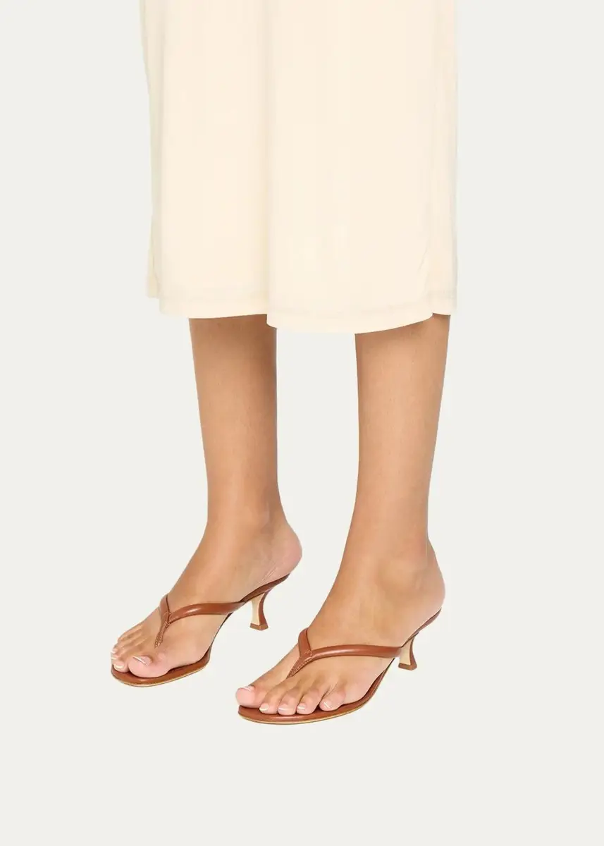 Manolo Blahnik 50mm Paterno Leather Thong Sandals | Thumbnail 2 Manolo Blahnik 50mm Paterno Leather Thong Sandals | Thumbnail 2