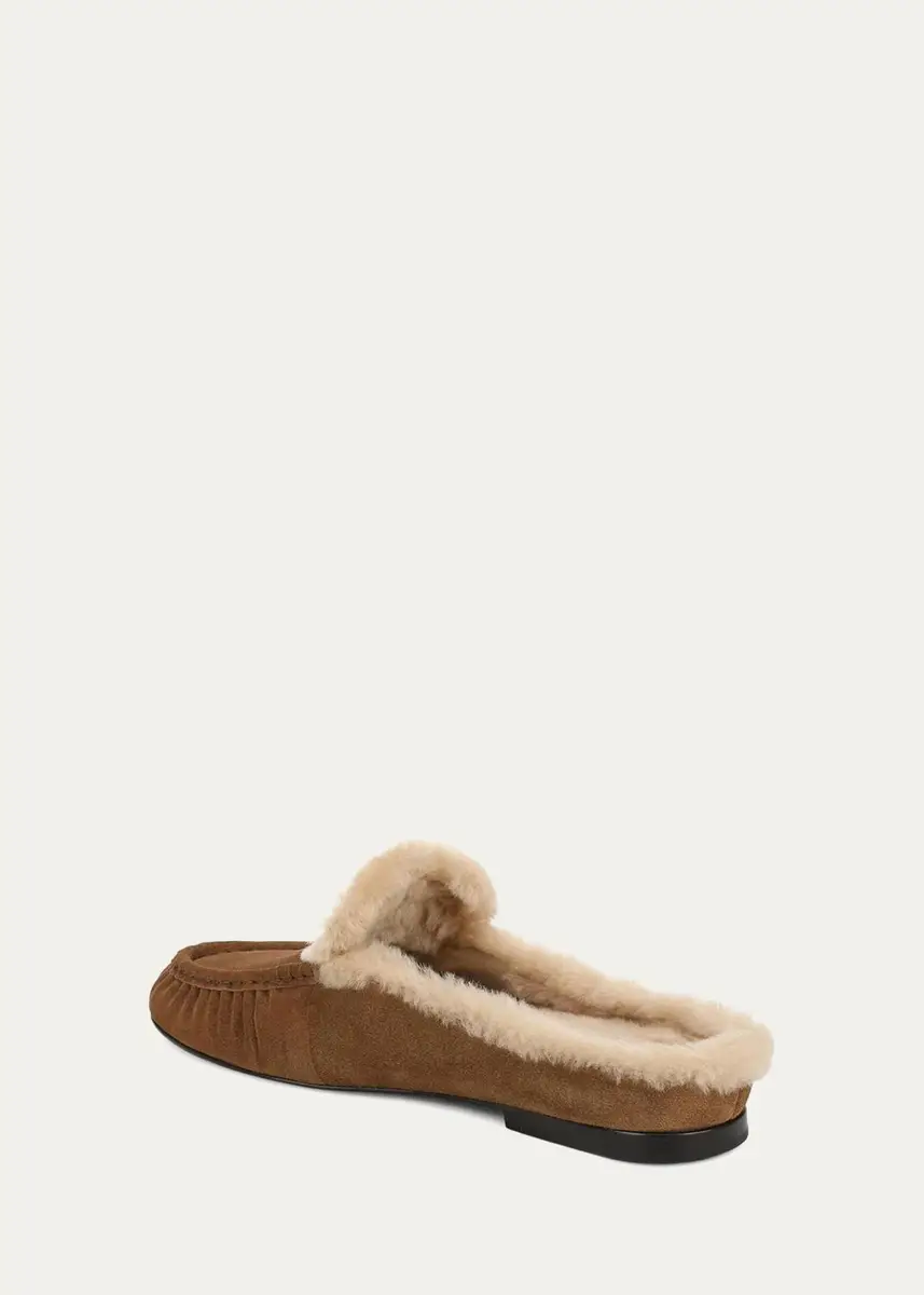 Vince Tevin Suede Shearling-Lined Loafers | Thumbnail 2 Vince Tevin Suede Shearling-Lined Loafers | Thumbnail 2