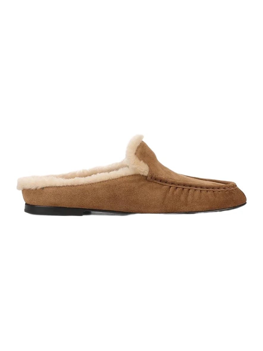 Tevin Suede Shearling-Lined Loafers Tevin Suede Shearling-Lined Loafers