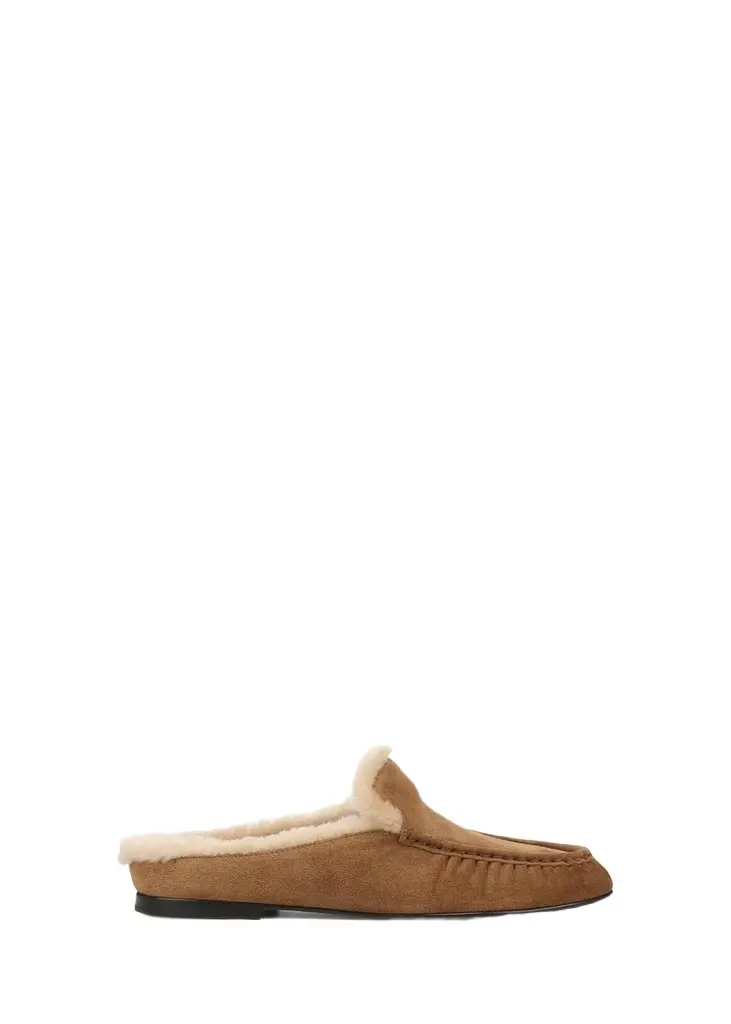 Tevin Suede Shearling-Lined Loafers Tevin Suede Shearling-Lined Loafers