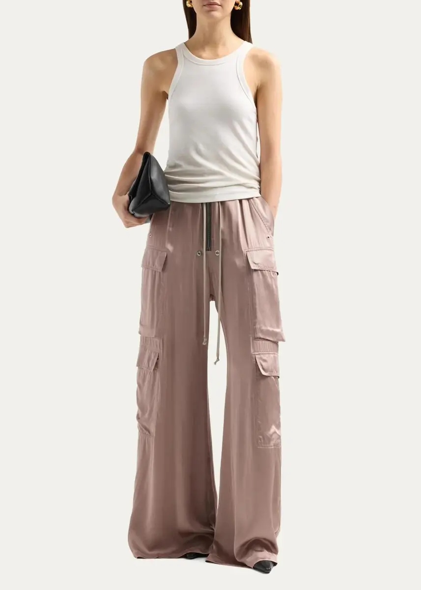 Rick Owens Cargobelas Satin Pants | Thumbnail 2 Rick Owens Cargobelas Satin Pants | Thumbnail 2