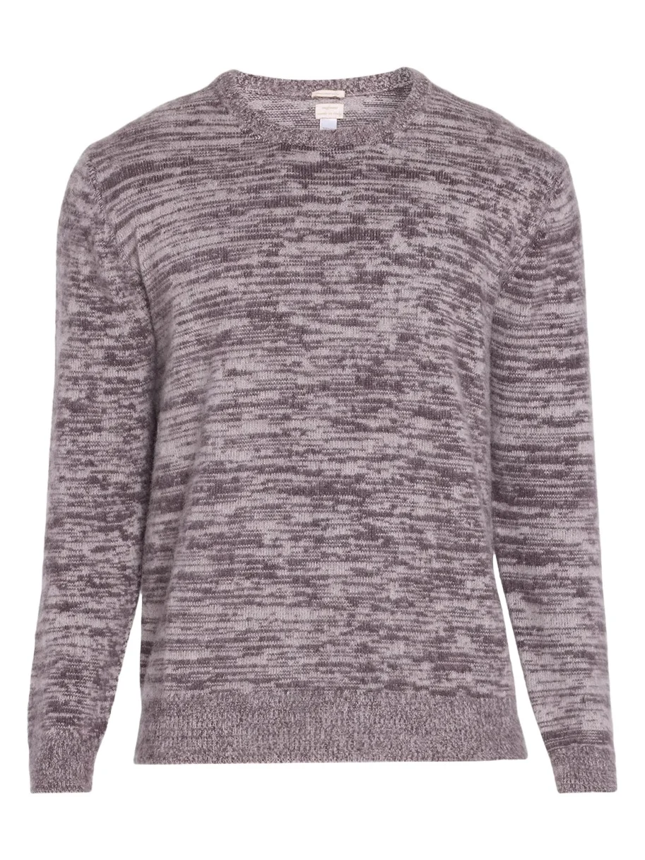 Baldassari Men's Space-Dyed Cotton Crewneck Sweater