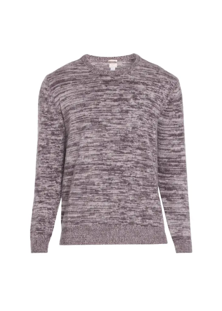 Baldassari Men's Space-Dyed Cotton Crewneck Sweater