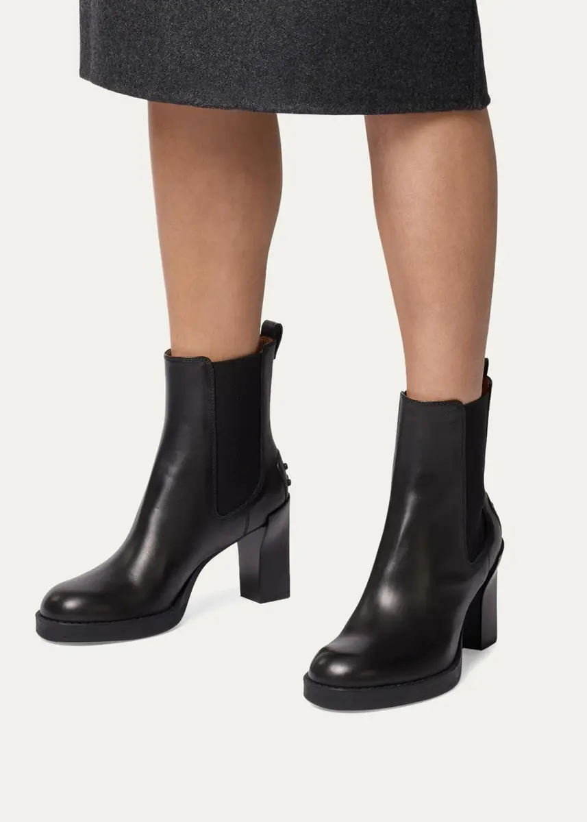 Tod's 80mm Leather Chelsea Boots | Thumbnail 2 Tod's 80mm Leather Chelsea Boots | Thumbnail 2