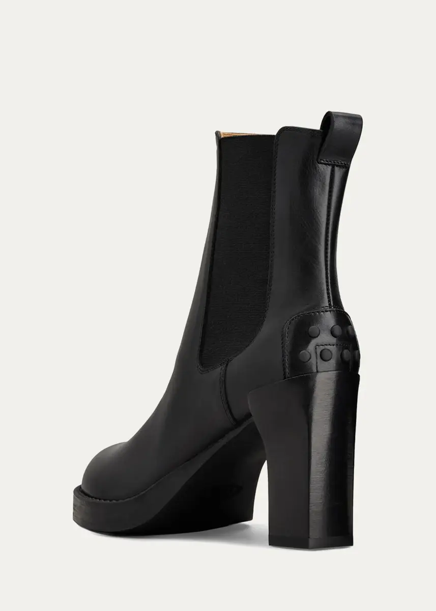 Tod's 80mm Leather Chelsea Boots | Thumbnail 4 Tod's 80mm Leather Chelsea Boots | Thumbnail 4