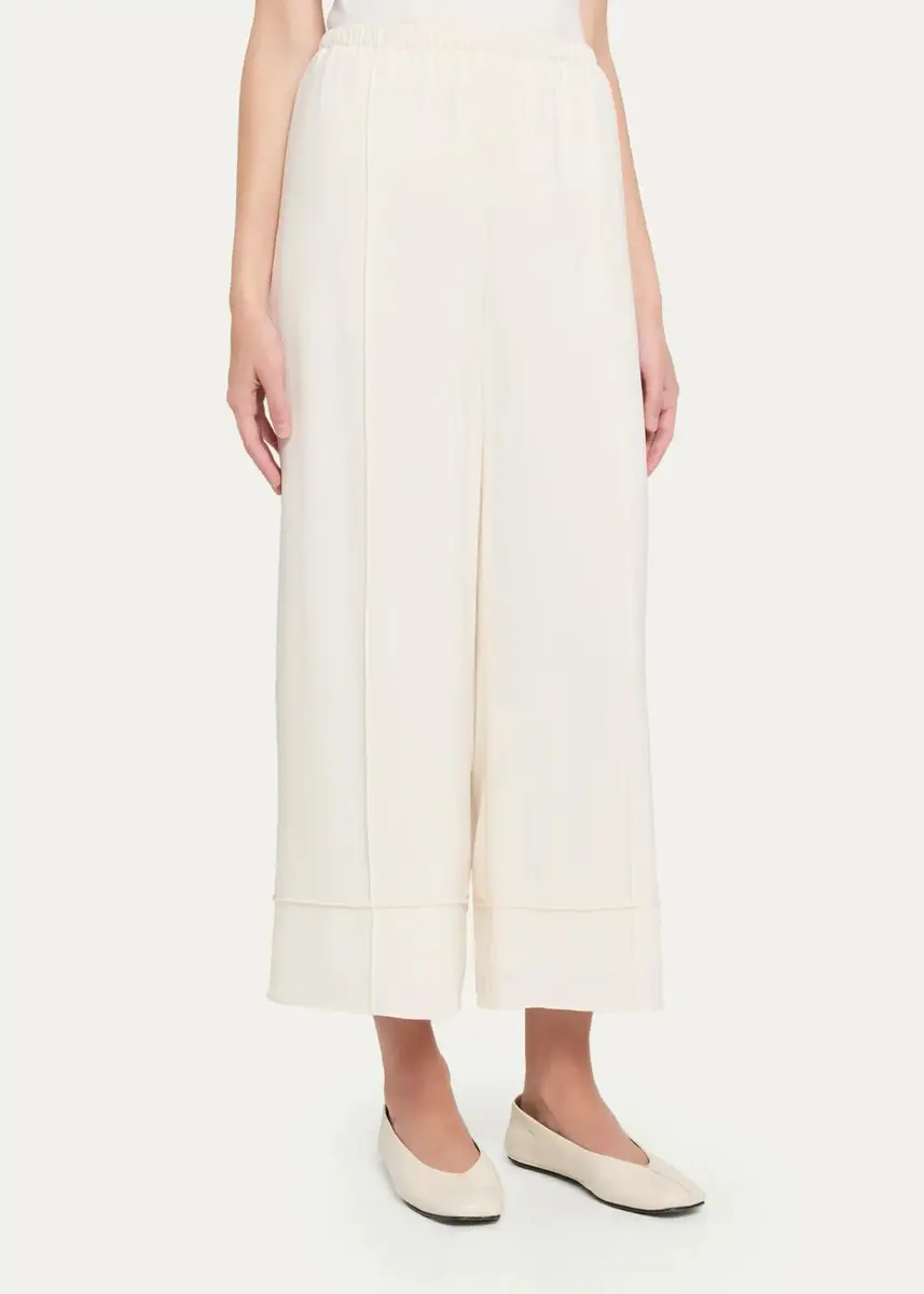Theory Crop Pintuck Wide-Leg Pants | Thumbnail 4 Theory Crop Pintuck Wide-Leg Pants | Thumbnail 4