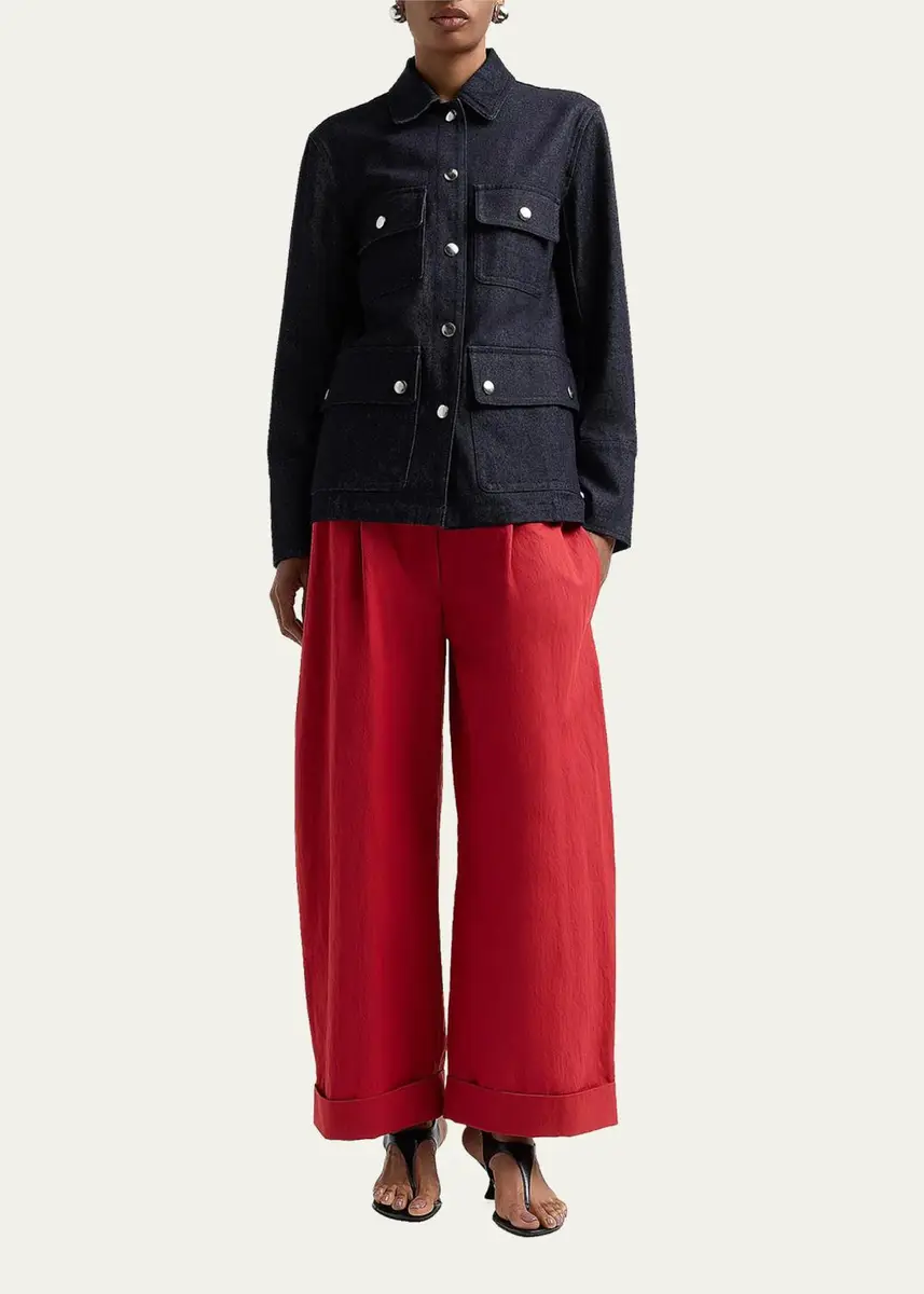Proenza Schouler White Label Stella Stretch-Cotton Twill Jacket | Thumbnail 2 Proenza Schouler White Label Stella Stretch-Cotton Twill Jacket | Thumbnail 2