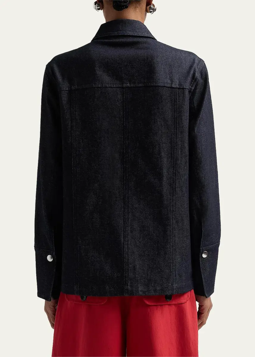 Proenza Schouler White Label Stella Stretch-Cotton Twill Jacket | Thumbnail 3 Proenza Schouler White Label Stella Stretch-Cotton Twill Jacket | Thumbnail 3