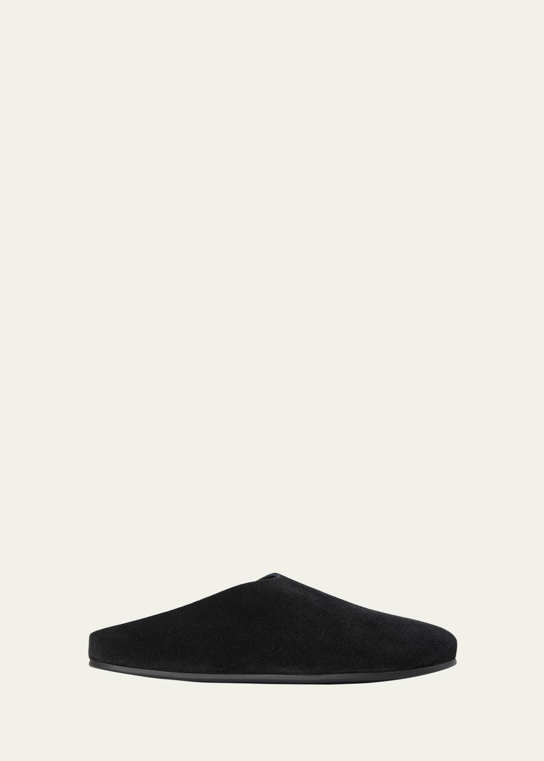 The Row Hudson Suede Slide Mules