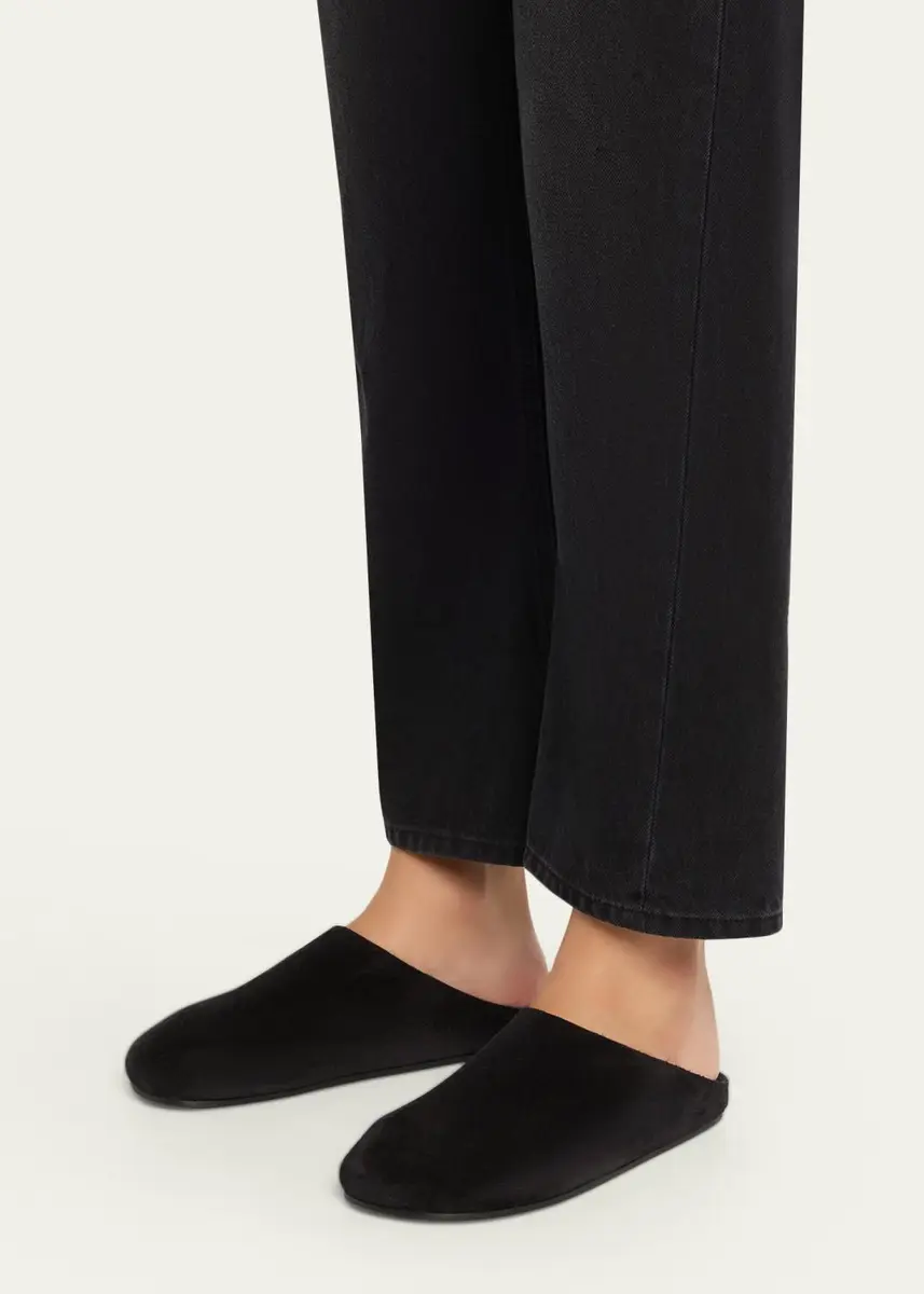 The Row Hudson Suede Slide Mules | Thumbnail 2 The Row Hudson Suede Slide Mules | Thumbnail 2