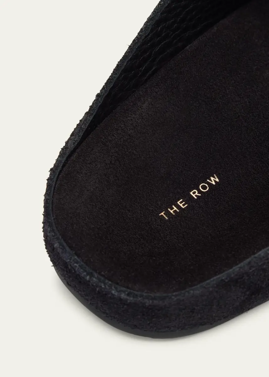 The Row Hudson Suede Slide Mules | Thumbnail 5 The Row Hudson Suede Slide Mules | Thumbnail 5