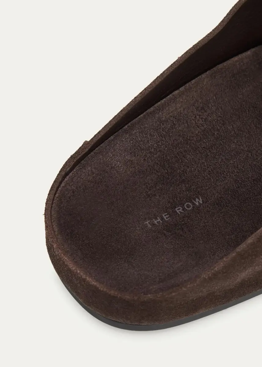 The Row Hudson Suede Slide Mules | Thumbnail 7 The Row Hudson Suede Slide Mules | Thumbnail 7