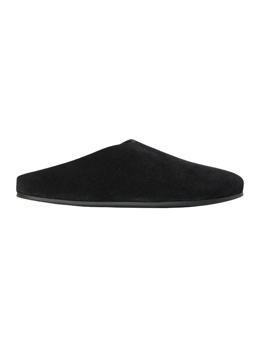 The Row Hudson Suede Slide Mules