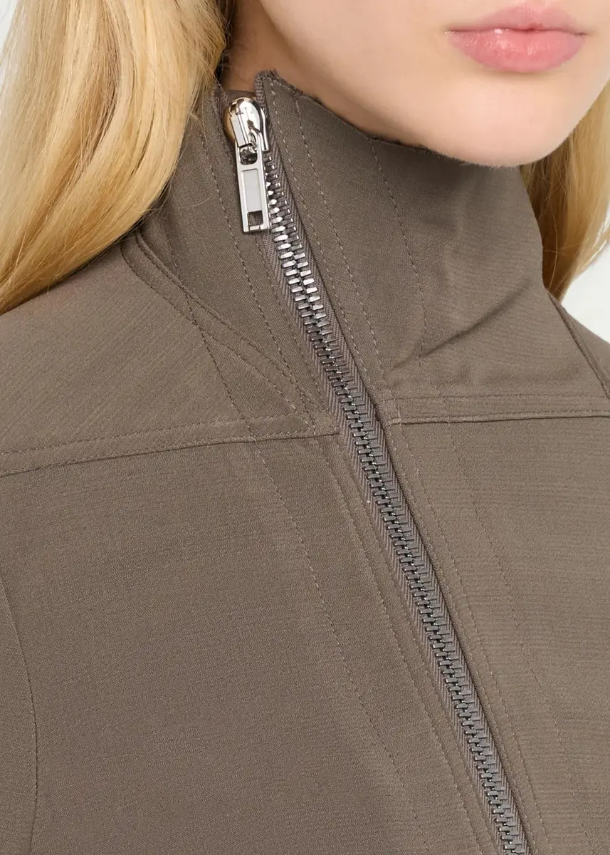 Rick Owens Gary Fitted Stretch Wool Jacket | Thumbnail 5 Rick Owens Gary Fitted Stretch Wool Jacket | Thumbnail 5