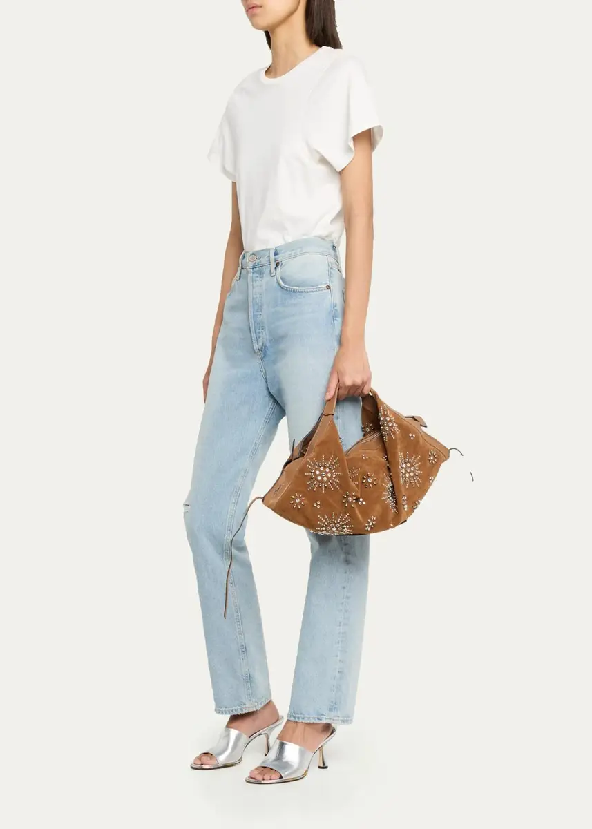 3.1 Phillip Lim Luna Studded Faux Suede Top-Handle Bag | Thumbnail 5 3.1 Phillip Lim Luna Studded Faux Suede Top-Handle Bag | Thumbnail 5