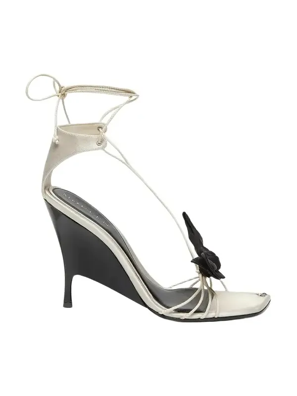 110mm Koko Strappy Leather Wedge Sandals 110mm Koko Strappy Leather Wedge Sandals