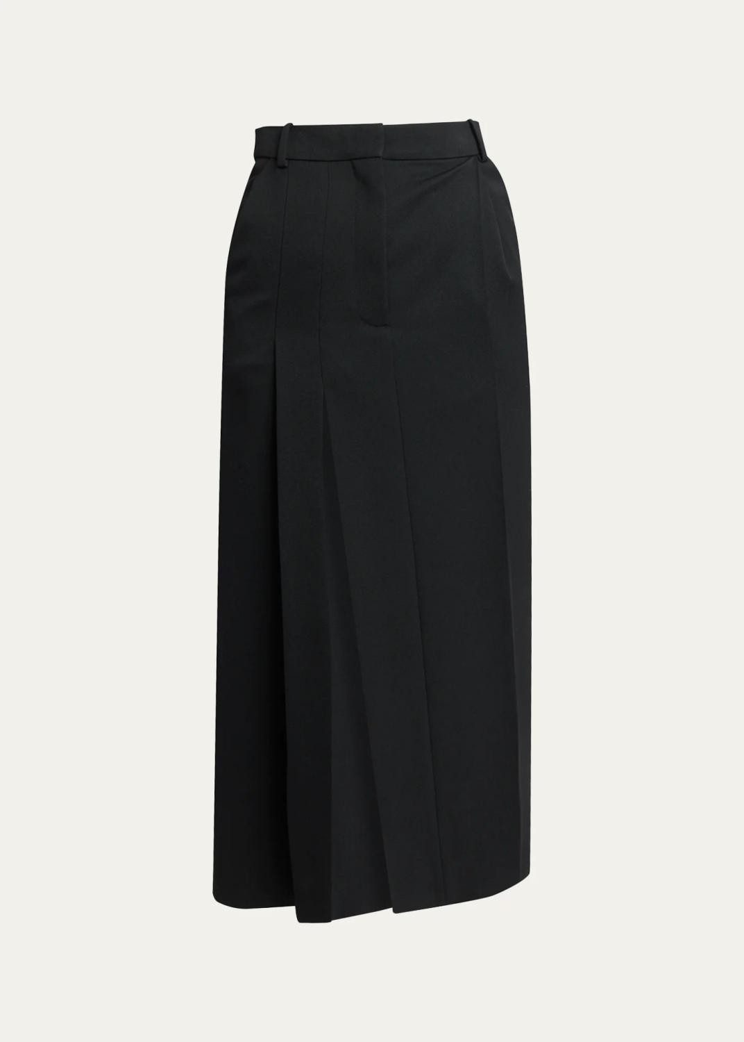Pleated Wool Midi Skirt Pleated Wool Midi Skirt