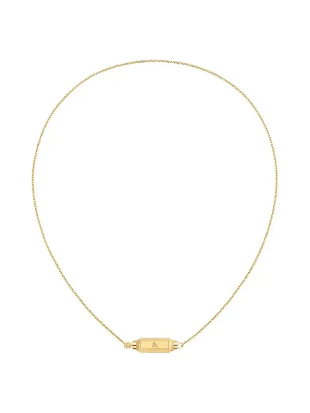 18K Yellow Gold & 0.11 TCW Diamond Necklace 18K Yellow Gold & 0.11 TCW Diamond Necklace