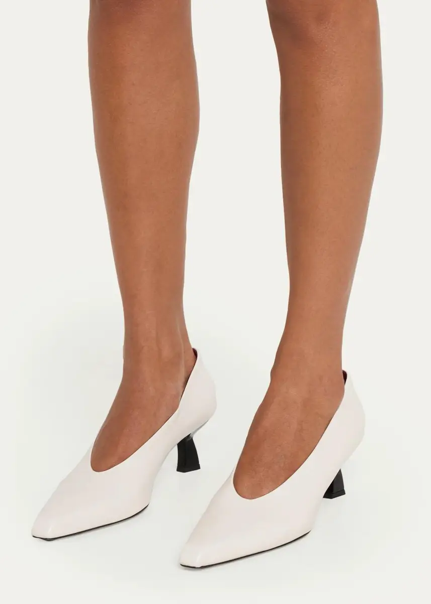 NODALETO 70mm Lambskin Leather Kitten-Heel Pumps | Thumbnail 2