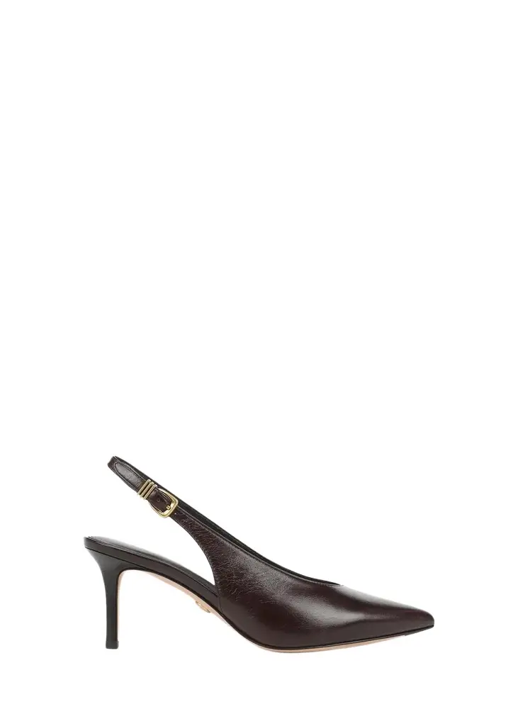 70mm Luciana Leather Slingback Pumps 70mm Luciana Leather Slingback Pumps