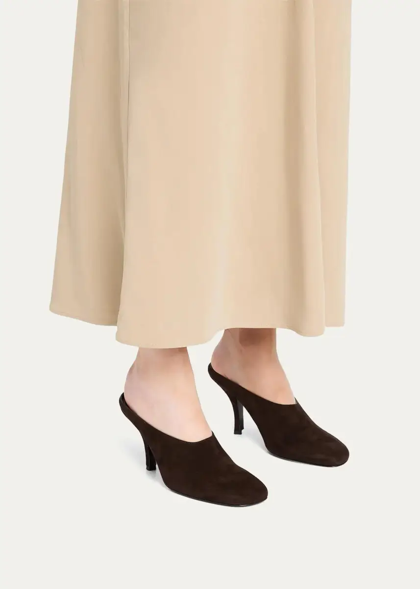TOTEME 35mm Contour Suede Mules | Thumbnail 2 TOTEME 35mm Contour Suede Mules | Thumbnail 2