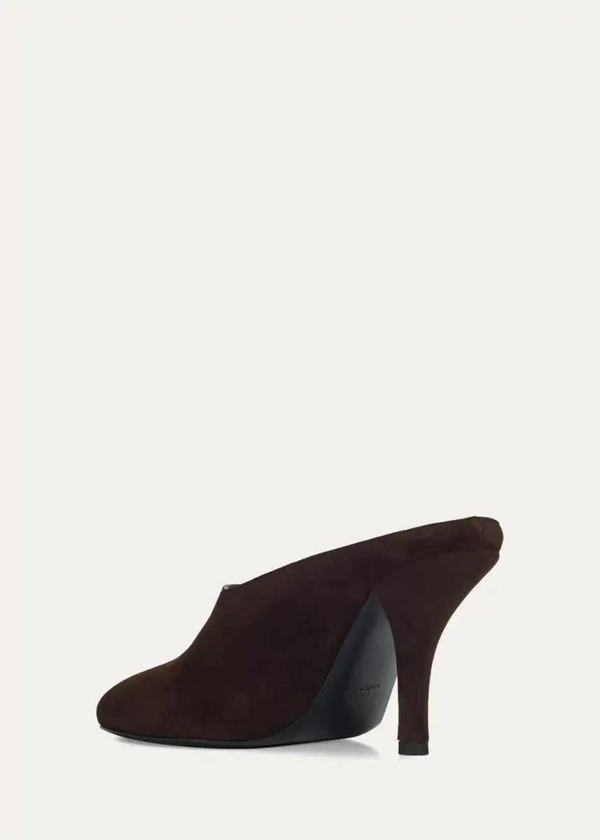 TOTEME 35mm Contour Suede Mules | Thumbnail 4 TOTEME 35mm Contour Suede Mules | Thumbnail 4