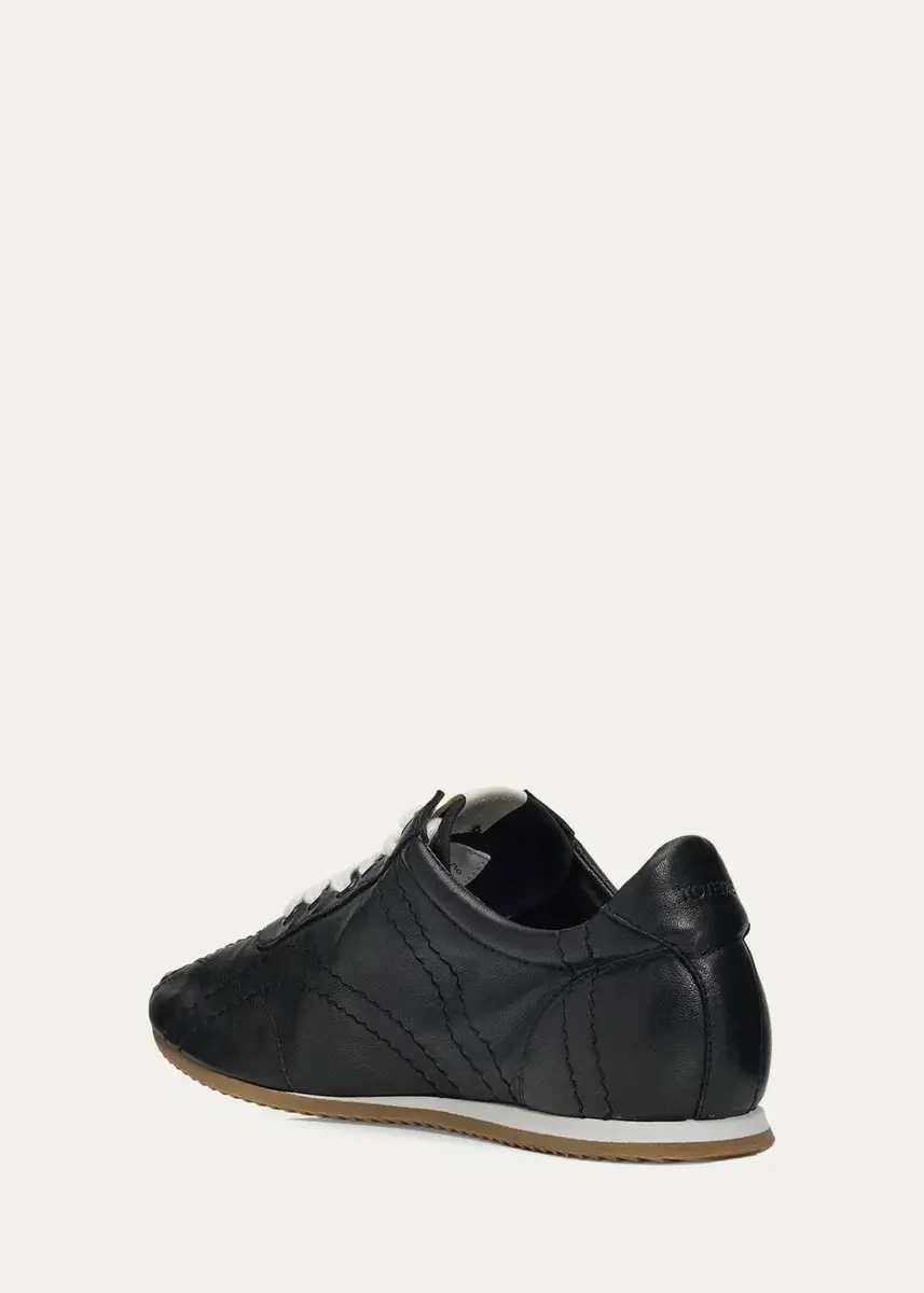 TOTEME Flex Nappa Leather Low-Top Sneakers | Thumbnail 4
