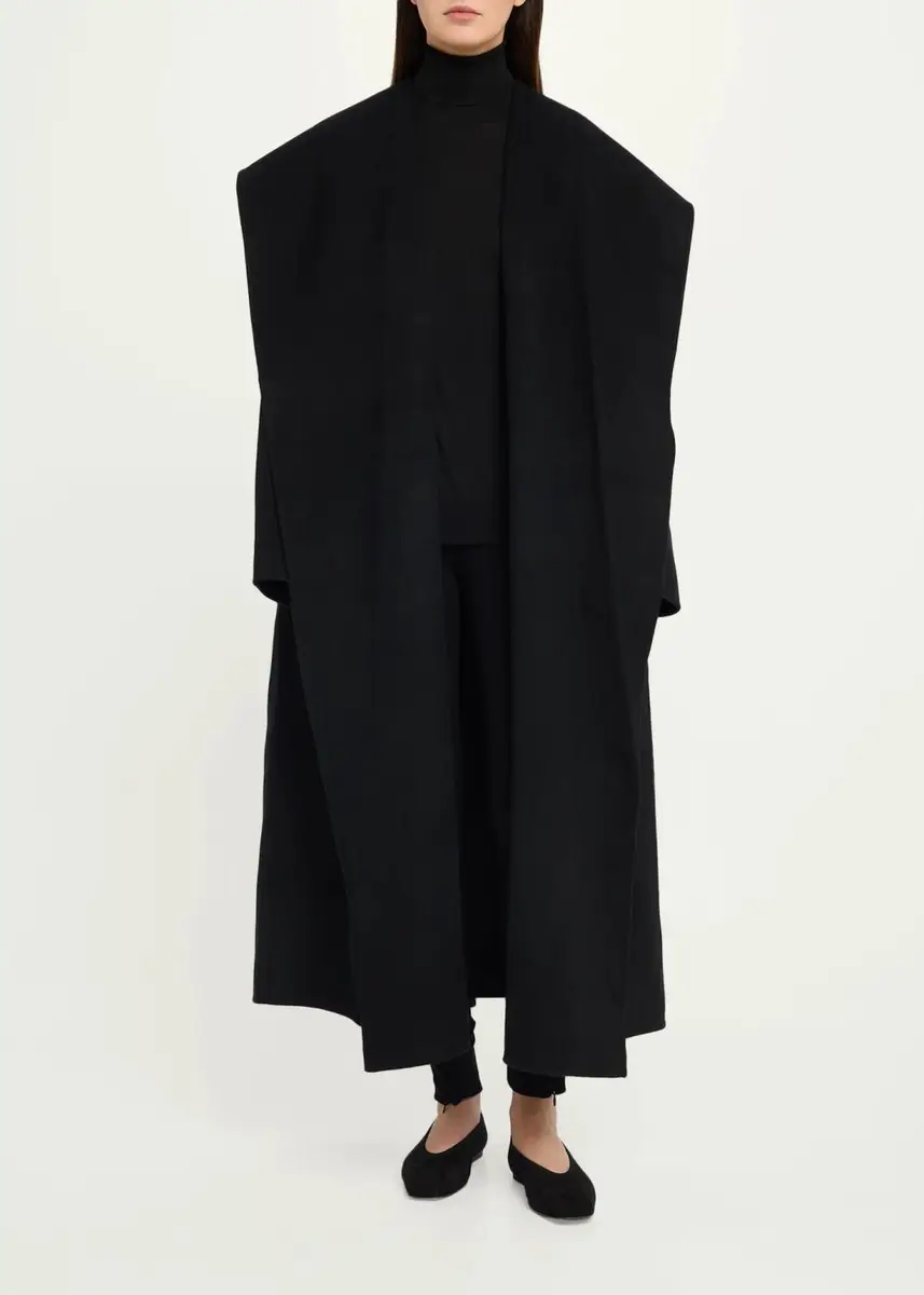 TOTEME Hoodie Wool Belted Coat | Thumbnail 2 TOTEME Hoodie Wool Belted Coat | Thumbnail 2