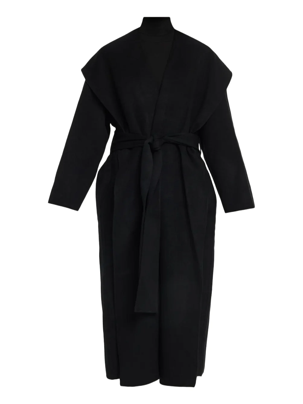TOTEME Hoodie Wool Belted Coat