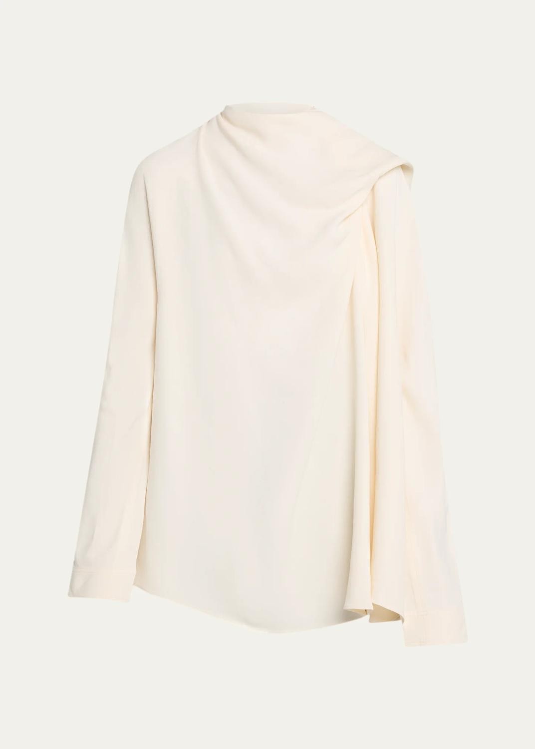 Draped Cady Blouse Draped Cady Blouse