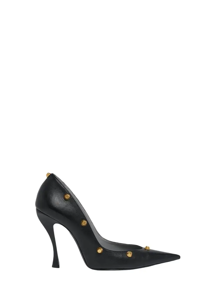 110mm Studded Smooth Nappa Leather Pumps 110mm Studded Smooth Nappa Leather Pumps