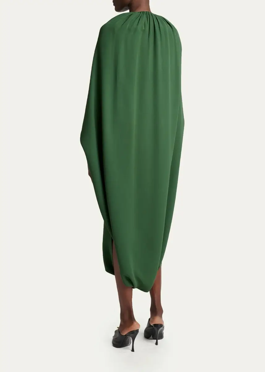 Balenciaga Cape Draped Dress | Thumbnail 3