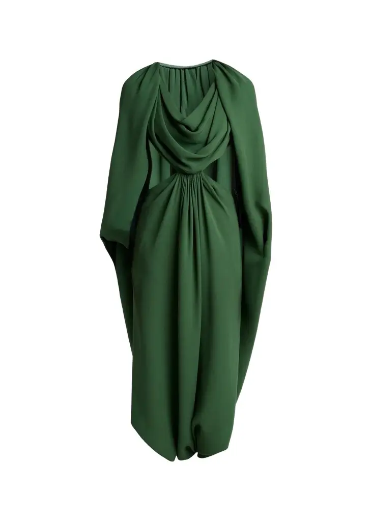 Balenciaga Cape Draped Dress