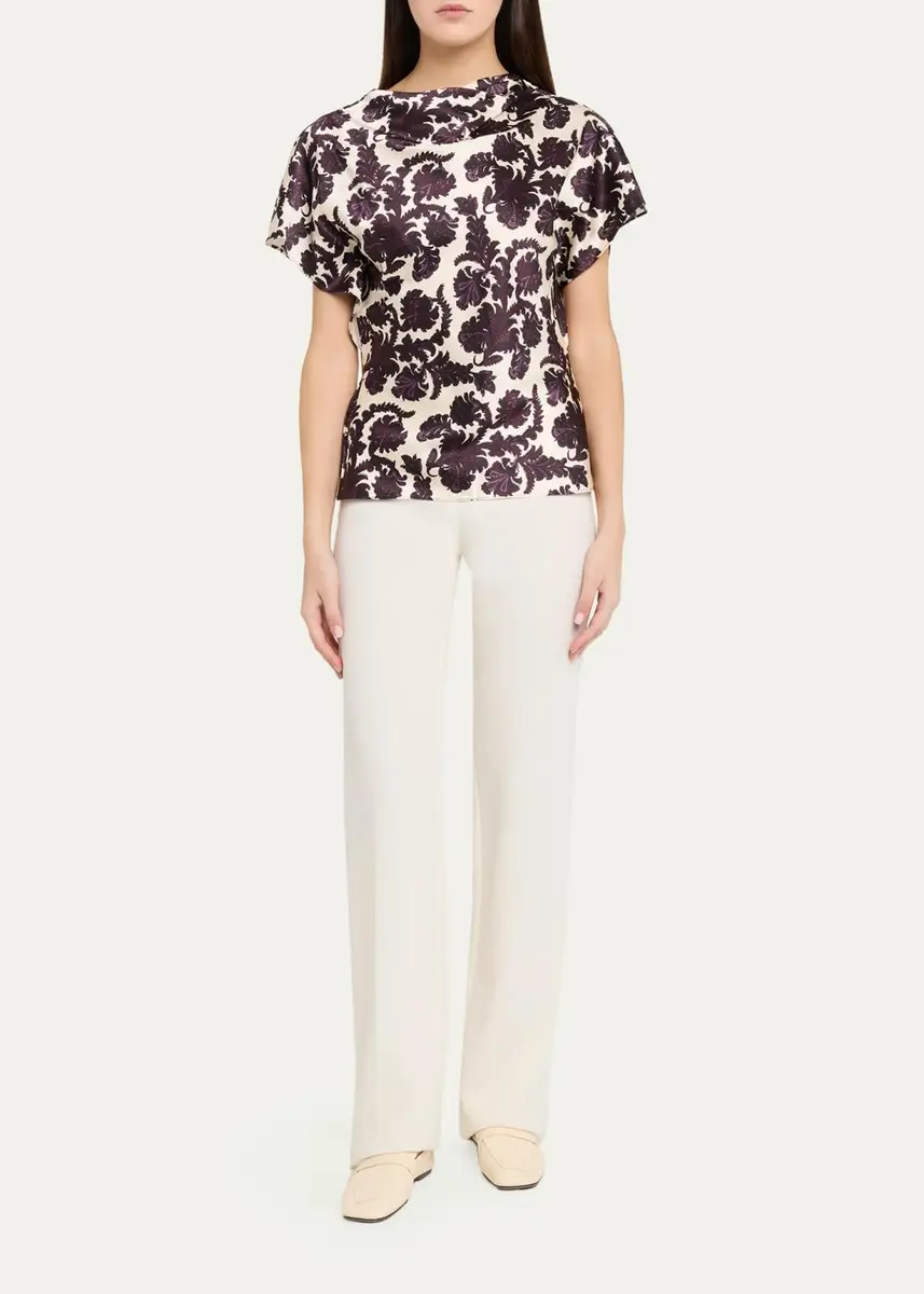 Veronica Beard Redgrave Damask Blouse | Thumbnail 2 Veronica Beard Redgrave Damask Blouse | Thumbnail 2