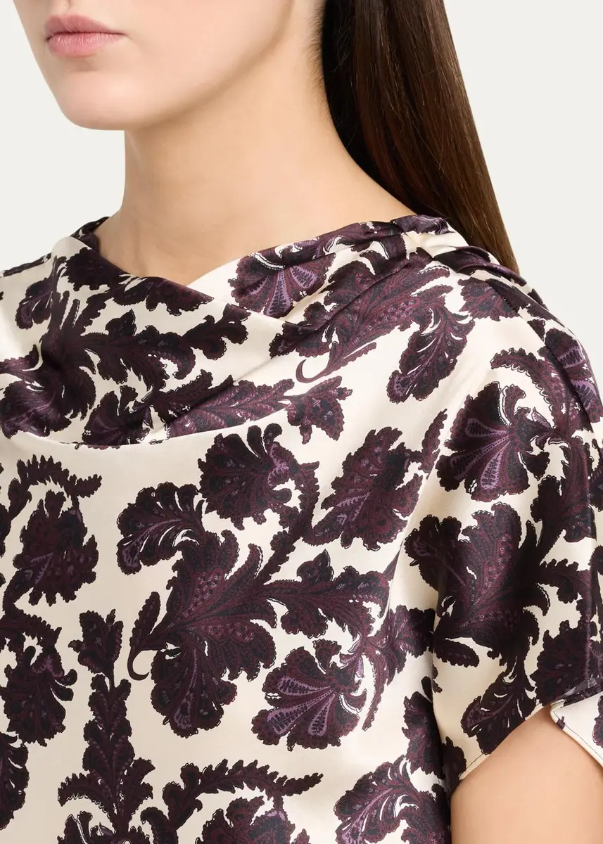 Veronica Beard Redgrave Damask Blouse | Thumbnail 5 Veronica Beard Redgrave Damask Blouse | Thumbnail 5
