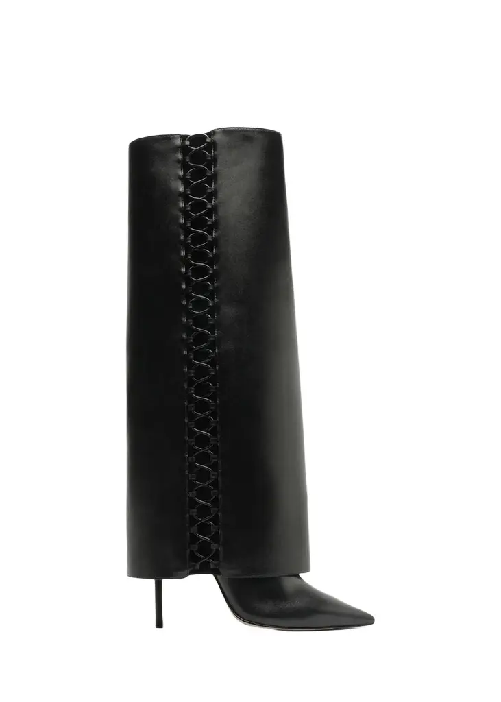 Alexandre Birman 100mm Holly Leather Knee-High Boots
