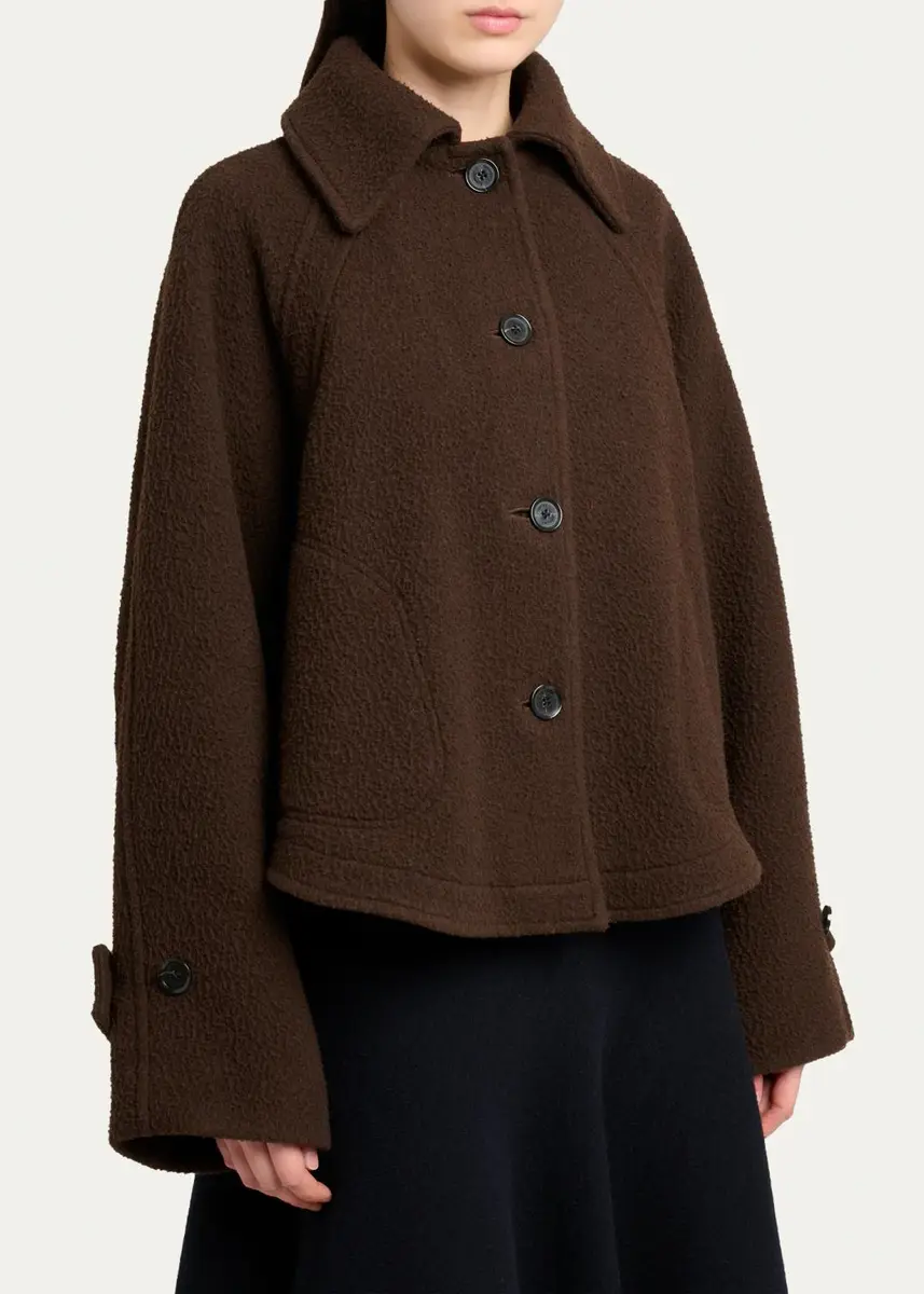 Proenza Schouler Clarice Single-Breasted Casentino Wool Jacket | Thumbnail 4
