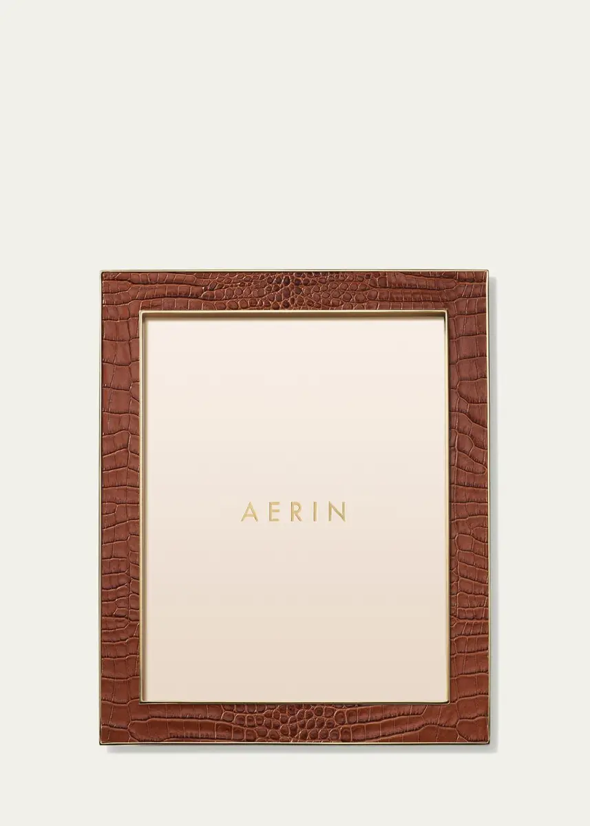 AERIN Classic Croc Leather Photo Frame, 8" x 10" | Thumbnail 3 AERIN Classic Croc Leather Photo Frame, 8" x 10" | Thumbnail 3