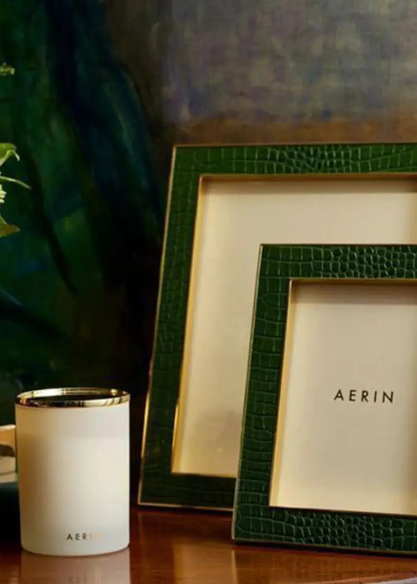 AERIN Classic Croc Leather Photo Frame, 8" x 10" | Thumbnail 7 AERIN Classic Croc Leather Photo Frame, 8" x 10" | Thumbnail 7