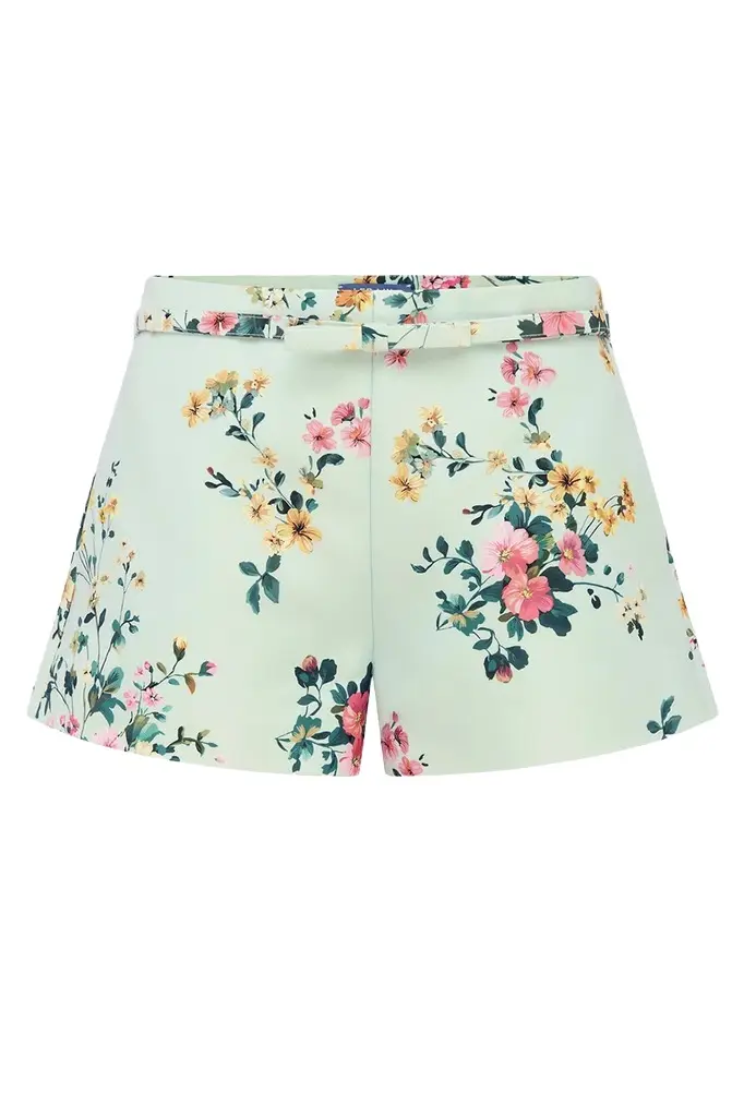 Olivianne Short - Posy Print Mint