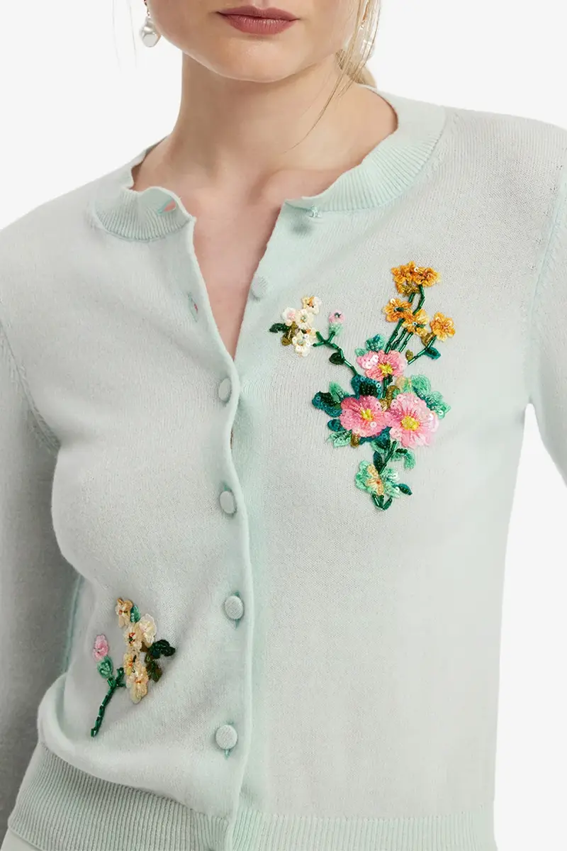 LEO LIN Claire Embellished Cardigan | Thumbnail 3 LEO LIN Claire Embellished Cardigan | Thumbnail 3